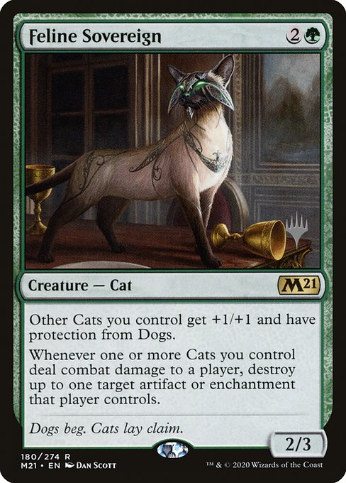 Feline Sovereign from Core Set 2021 Promos