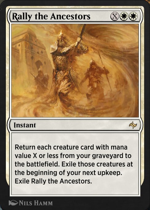 Rally the Ancestors highlighted card art