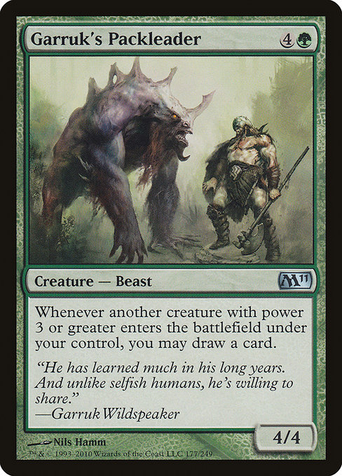 Garruk's Packleader from Magic 2011