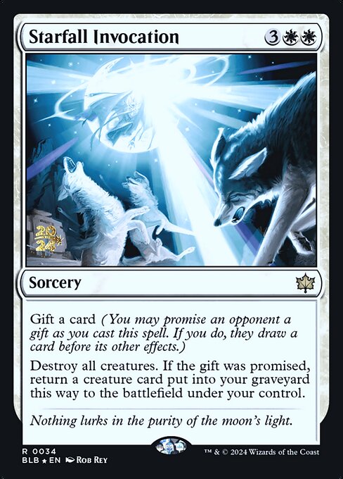 Starfall Invocation from Bloomburrow Promos