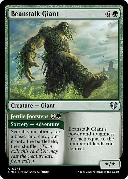 Beanstalk Giant // Fertile Footsteps from Commander Masters