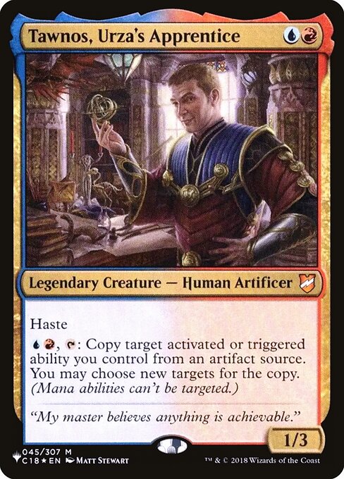 Tawnos, Urza's Apprentice highlighted card art