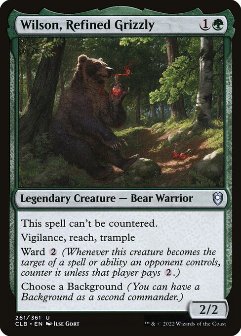 Wilson, Refined Grizzly from Commander Legends: Battle for Baldur's Gate