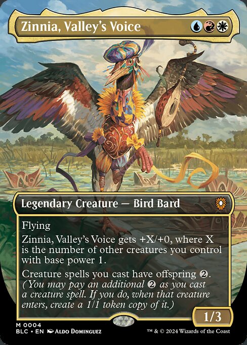 Zinnia, Valley's Voice from Bloomburrow Commander