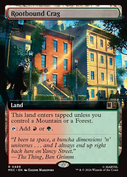 Rootbound Crag from Marvel Super Heroes Commander