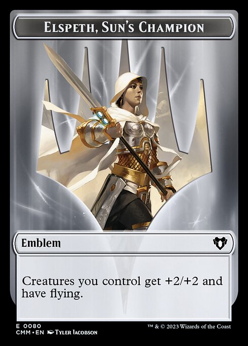 Elspeth, Sun's Champion Emblem highlighted card art