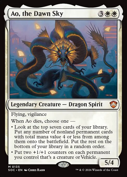 Ao, the Dawn Sky from Secrets of Strixhaven Commander