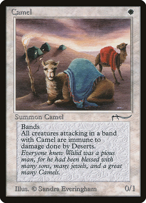 Camel highlighted card art