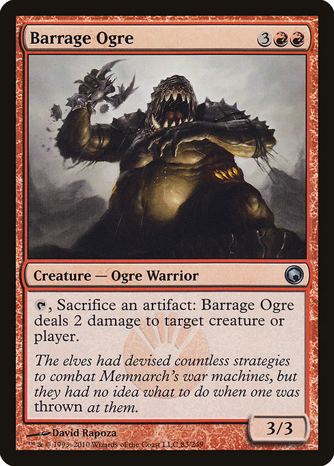Barrage Ogre from Scars of Mirrodin