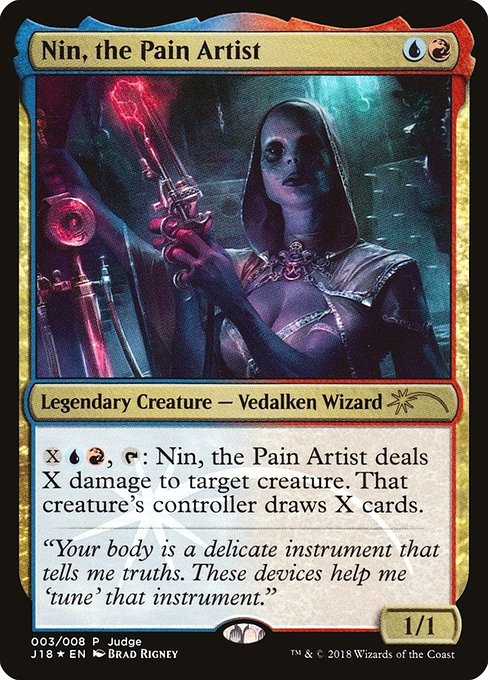 Nin, the Pain Artist from Judge Gift Cards 2018