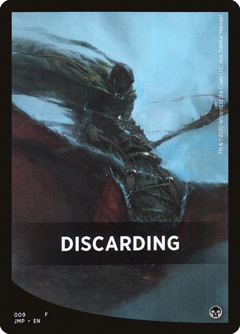 Discarding highlighted card art