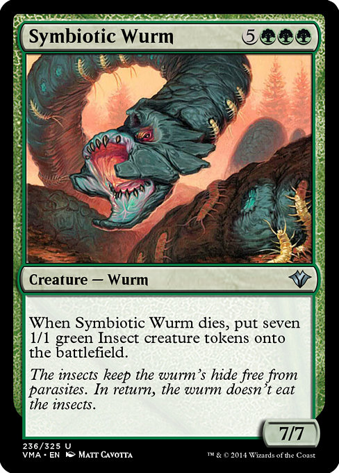 Symbiotic Wurm highlighted card art