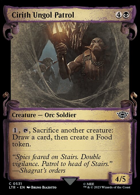 Cirith Ungol Patrol highlighted card art
