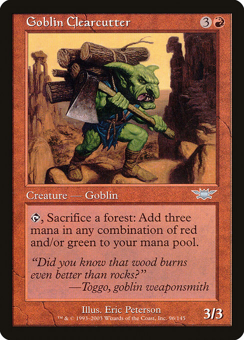 Goblin Clearcutter highlighted card art
