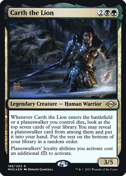 Carth the Lion from Modern Horizons 2 Promos