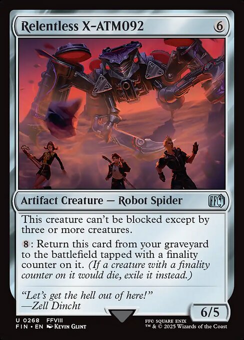 Relentless X-ATM092 highlighted card art
