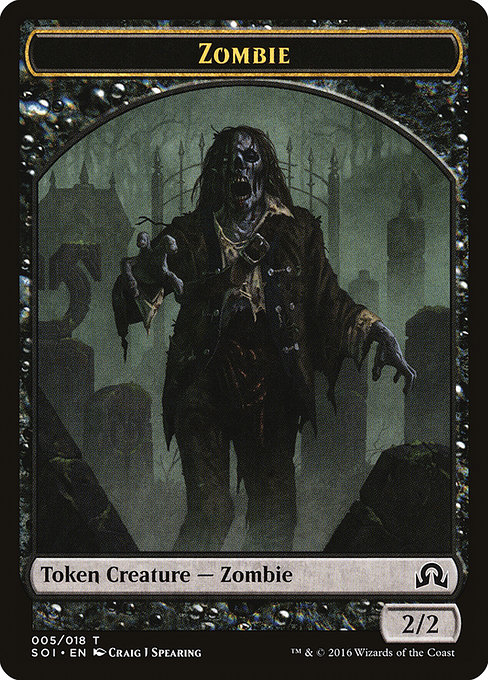 Zombie from Shadows over Innistrad Tokens