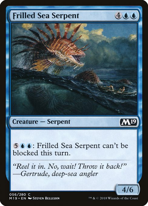 Frilled Sea Serpent from Core Set 2019