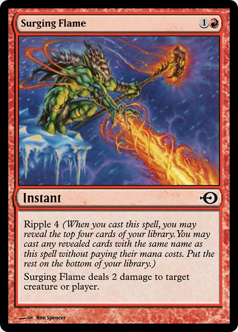 Surging Flame highlighted card art