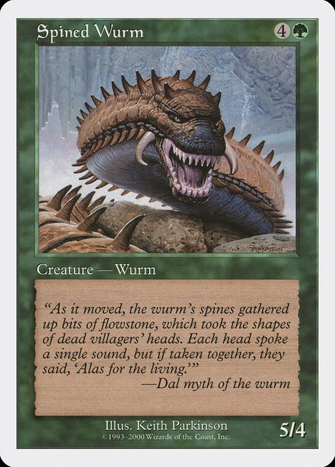 Spined Wurm from Media and Collaboration Promos