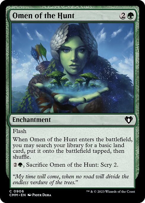 Omen of the Hunt highlighted card art