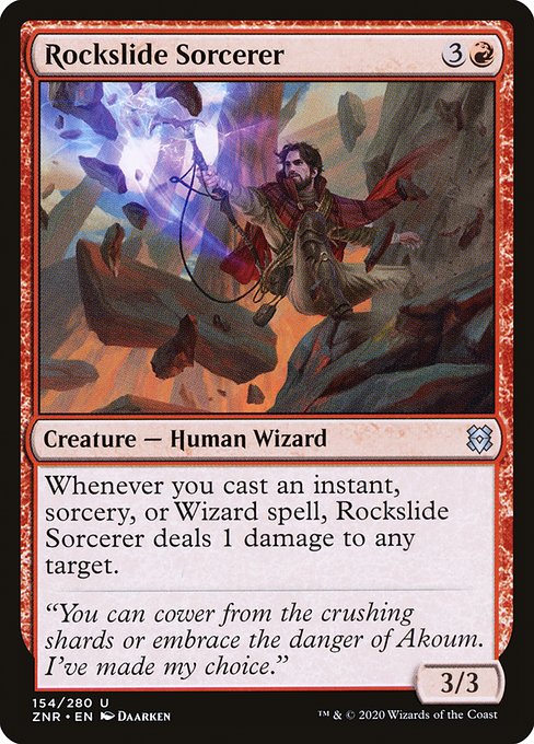 Rockslide Sorcerer highlighted card art