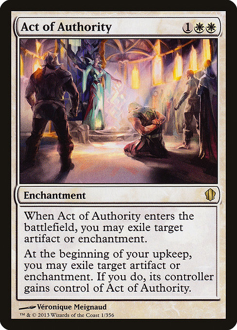 Act of Authority highlighted card art