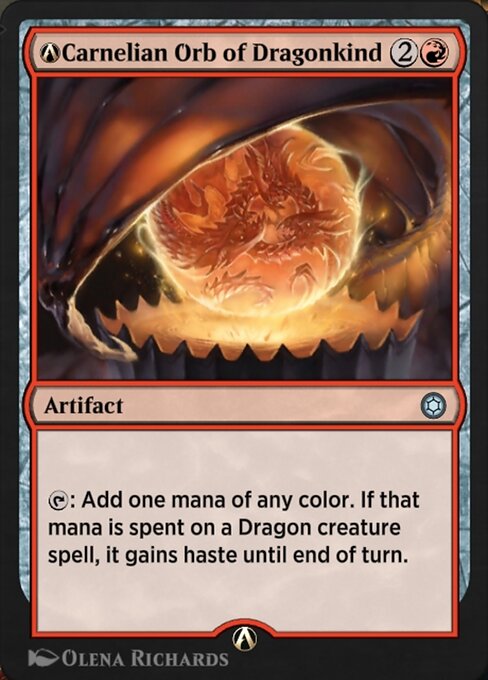 A-Carnelian Orb of Dragonkind highlighted card art