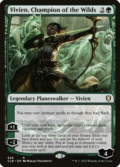 Vivien, Champion of the Wilds highlighted card art