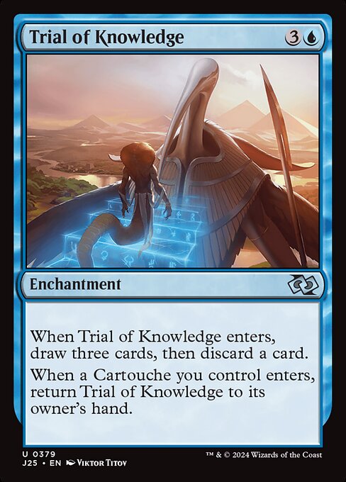Trial of Knowledge highlighted card art