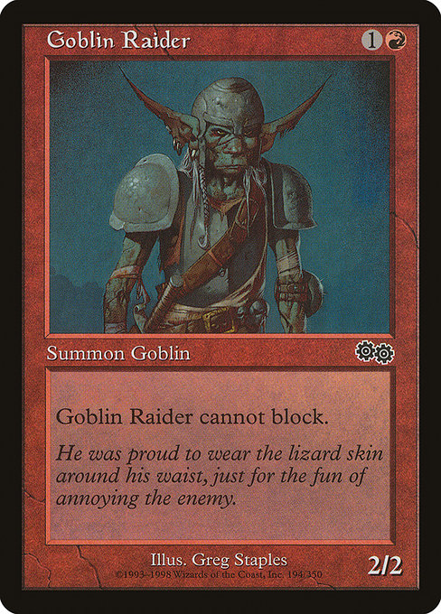 Goblin Raider from Urza's Saga