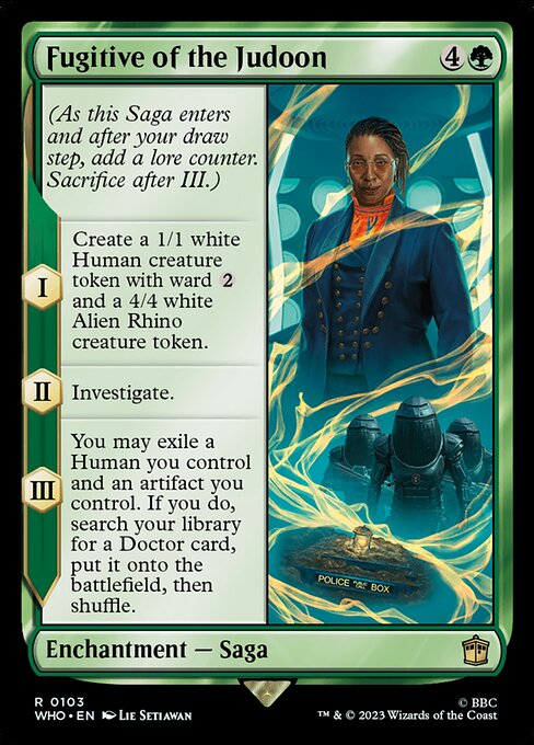 Fugitive of the Judoon highlighted card art