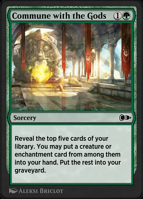 Commune with the Gods highlighted card art