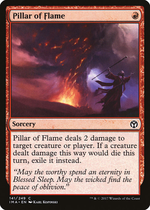 Pillar of Flame from Iconic Masters