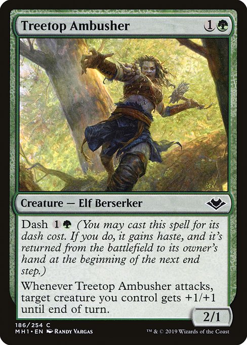 Treetop Ambusher highlighted card art