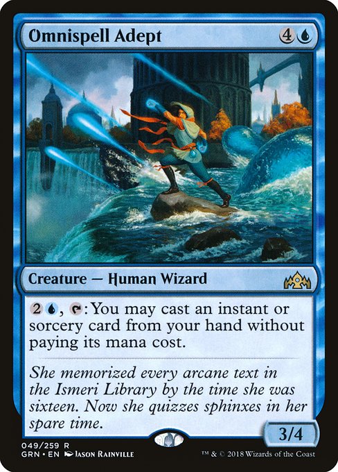 Omnispell Adept highlighted card art