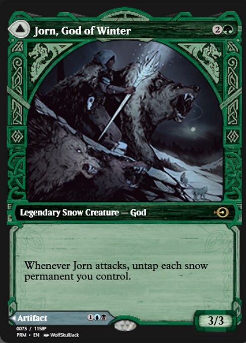 Jorn, God of Winter // Kaldring, the Rimestaff highlighted card art