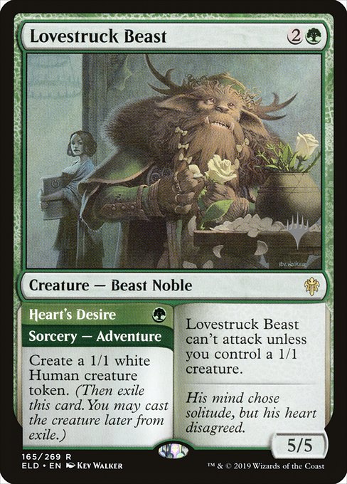 Lovestruck Beast // Heart's Desire from Throne of Eldraine Promos