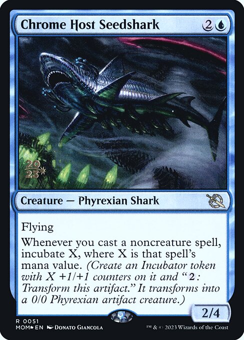 Chrome Host Seedshark from March of the Machine Promos