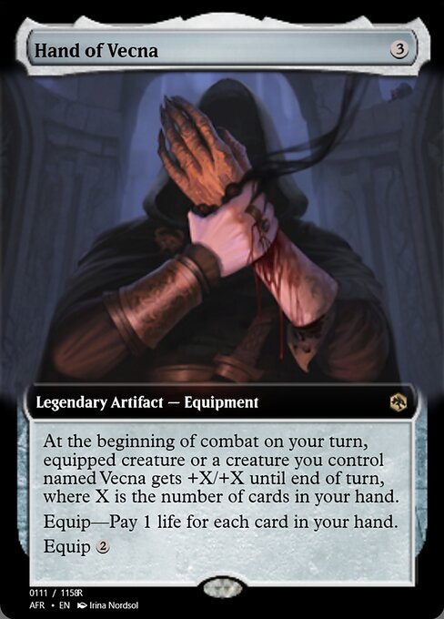 Hand of Vecna highlighted card art
