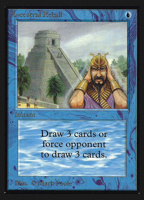 Ancestral Recall from Intl. Collectors' Edition