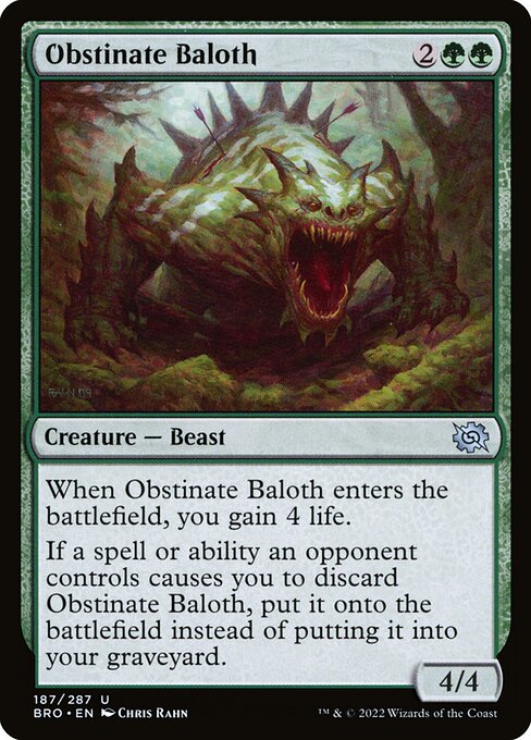 Obstinate Baloth from The Brothers' War