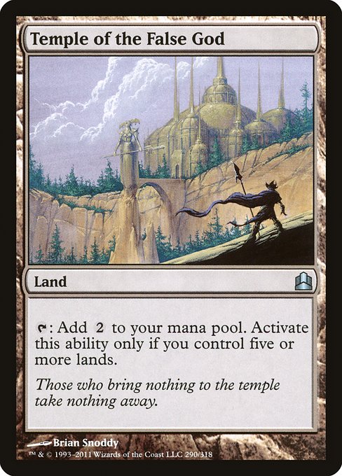 Temple of the False God from Commander 2011