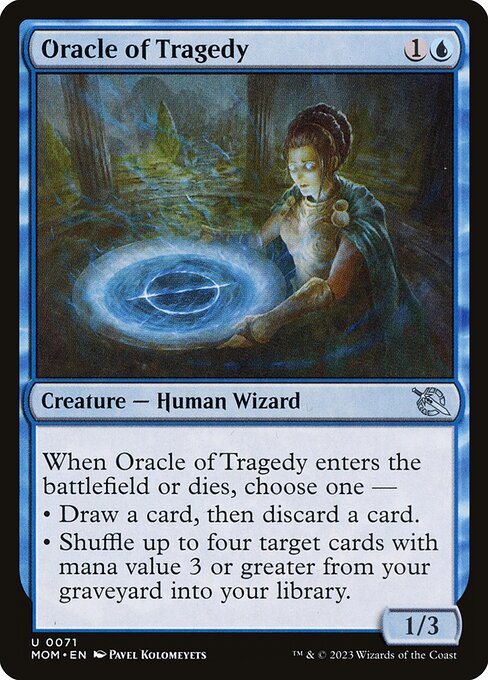 Oracle of Tragedy highlighted card art