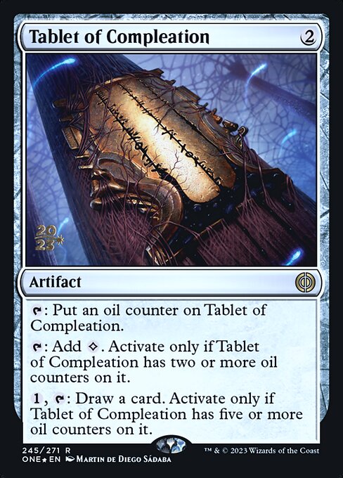 Tablet of Compleation from Phyrexia: All Will Be One Promos