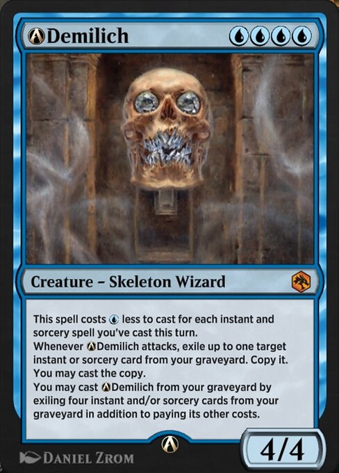 A-Demilich highlighted card art