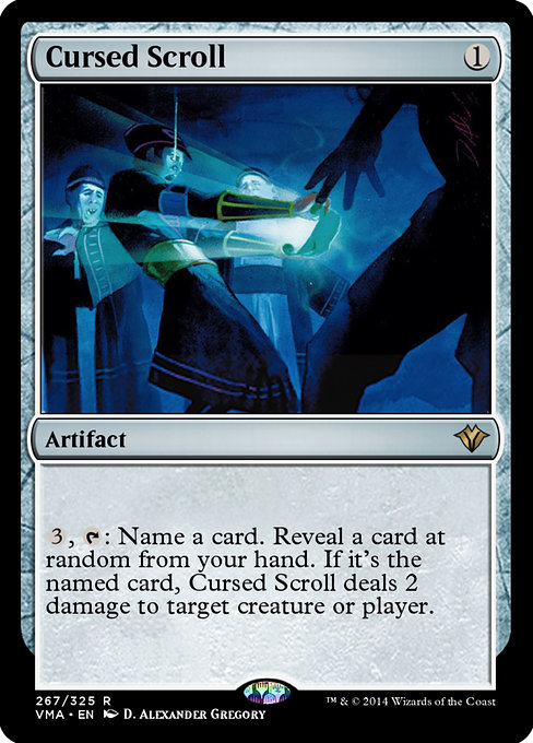 Cursed Scroll from Vintage Masters