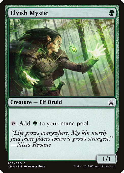 Elvish Mystic from Commander Anthology