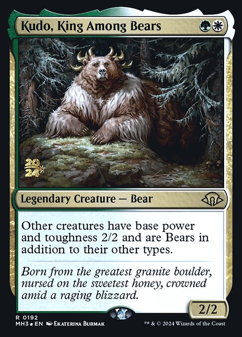Kudo, King Among Bears from Modern Horizons 3 Promos