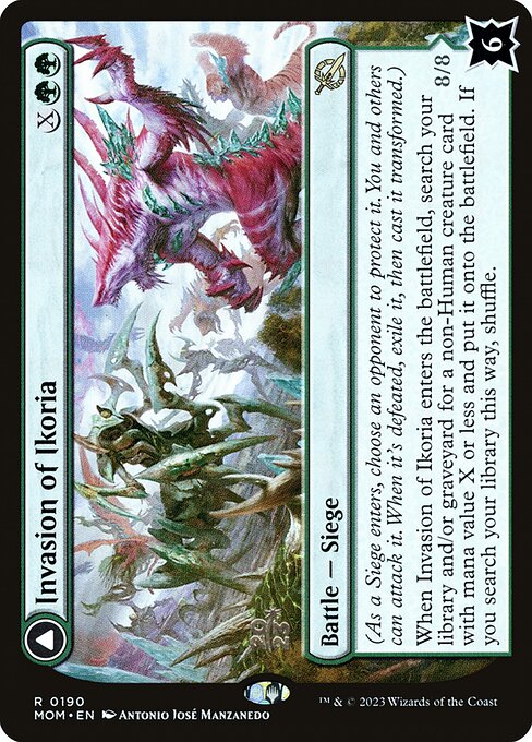 Invasion of Ikoria // Zilortha, Apex of Ikoria from March of the Machine Promos